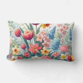 Bloeiende lente bloem kussen