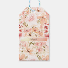 Bloeiende Lente Bloemen Cadeaulabel