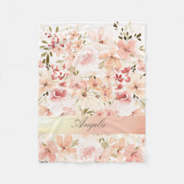Bloeiende Lente Bloemen Fleece Deken