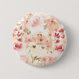 Bloeiende Lente Bloemen Ronde Button 5,7 Cm
