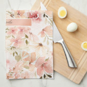 Bloeiende Lente Bloemen Theedoek (Quarter Fold)