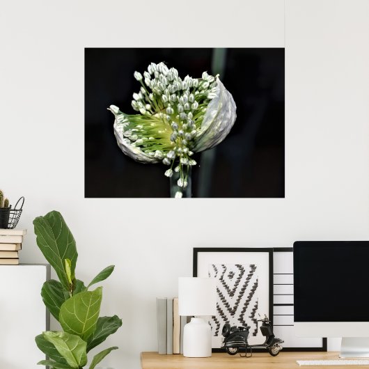 Bloeiende lente-ui poster (Thuiskantoor)