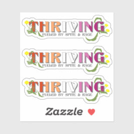 Bloeiende lesbische trots sticker