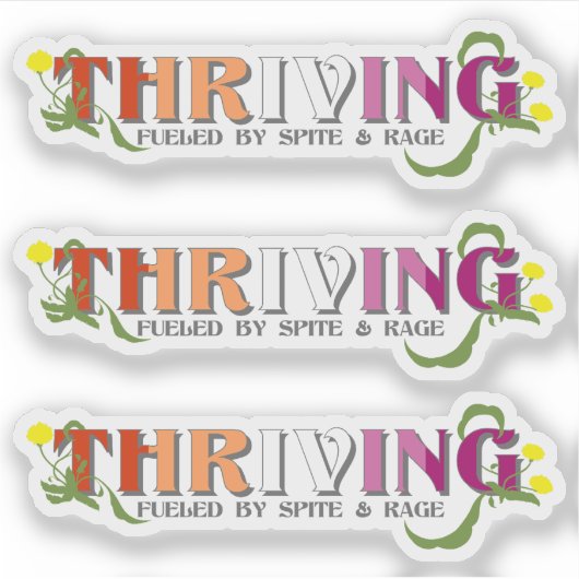 Bloeiende lesbische trots sticker (Voorkant)