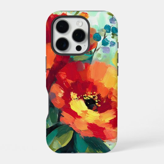 Bloeiende Levendige Bloementuin iPhone Hoesje (Achterkant)
