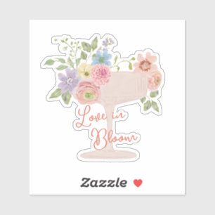 Bloeiende Liefde Bloemen Sticker