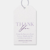 Bloeiende Liefde Bloemige Bedankkaart Cadeaulabel (Achterkant)