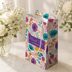 Bloeiende Liefde Bloemrijke Romantische Roze Paars Klein Cadeauzakje