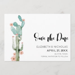 Bloeiende Liefde - Cactus Foto Save The Date