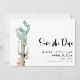 Bloeiende Liefde - Cactus Foto Save The Date