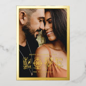 Bloeiende Liefde Folie Valentijnsdag Kaart (Voorkant)