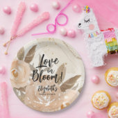 Bloeiende Liefde Landelijke Perzikbloesems Papieren Bordje (Feest)