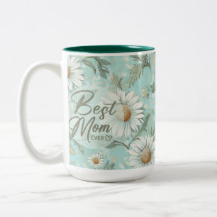 Bloeiende Liefde – Moederdag Bloemenkoppen Tweekleurige Koffiemok