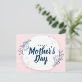 Bloeiende Liefde: Moederdag Floral Kaart Design (Staand voorkant)