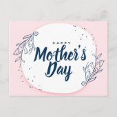 Bloeiende Liefde: Moederdag Floral Kaart Design (Voorkant)