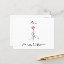 Bloeiende liefde - Mom Briefkaart