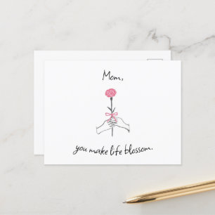 Bloeiende liefde - Mom Briefkaart