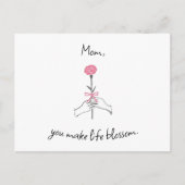 Bloeiende liefde - Mom Briefkaart (Voorkant)