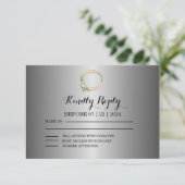 Bloeiende liefde: RSVP-kaart RSVP Kaartje (Staand voorkant)