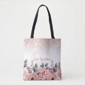 Bloeiende Liefde voor Mam: Bloemen Canvas tas (Voorkant)