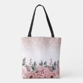 Bloeiende Liefde voor Mam: Bloemen Canvas tas (Achterkant)
