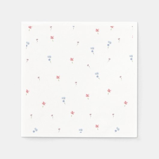 Bloeiende Liefde Wilde Bloem Servetten (Voorkant)