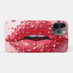 Bloeiende Lippen: Bloemvlinder Kus Case-Mate iPhone Case