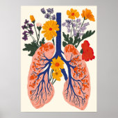 Bloeiende longen - Harmonie van Natuur en gezondhe Poster (Voorkant)