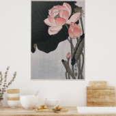 Bloeiende lotusbloemen (1920 - 1930) poster (Keuken)