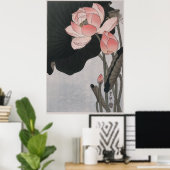 Bloeiende lotusbloemen (1920 - 1930) poster (Thuiskantoor)