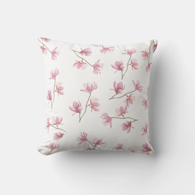 Bloeiende Magnolia's kussen (Voorkant)