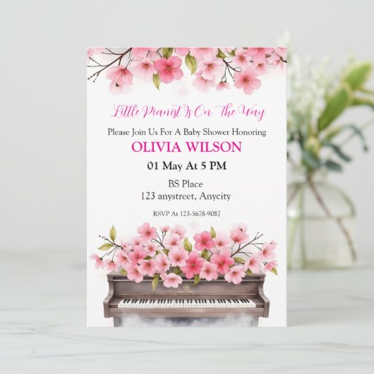 Bloeiende Melodie Kaart (Staand voorkant)