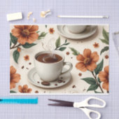Bloeiende Mocha Bliss Tissue Papier – Koffie & Flo (Craft)