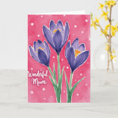 Bloeiende Moederdag Bloemkaart Kaart (Gele Bloem)