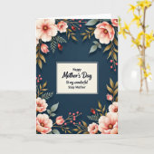 Bloeiende Moederdag kaart (Gele Bloem)