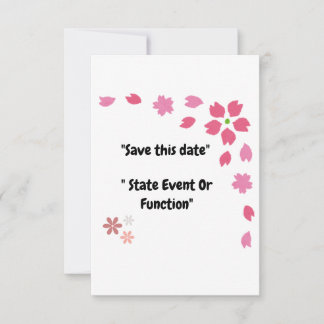 Bloeiende momenten -  save the date