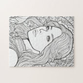 Bloeiende Muze – Kleur Me Legpuzzel (Horizontaal)