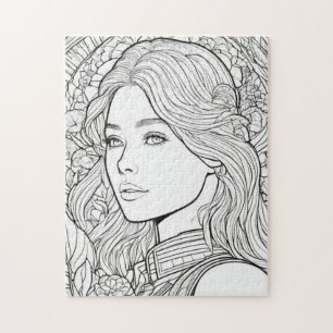 Bloeiende Muze – Kleur Me Legpuzzel