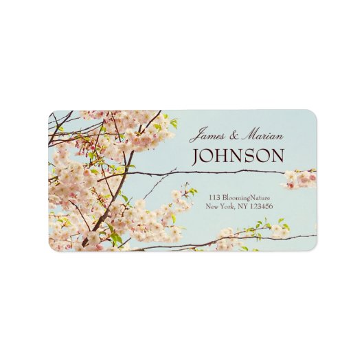 Bloeiende Natuur Etiket (Voorkant)