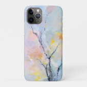 Bloeiende Oase Zachte Roze Blauwe Boom Natuur Scèn Case-Mate iPhone Case (Achterkant)