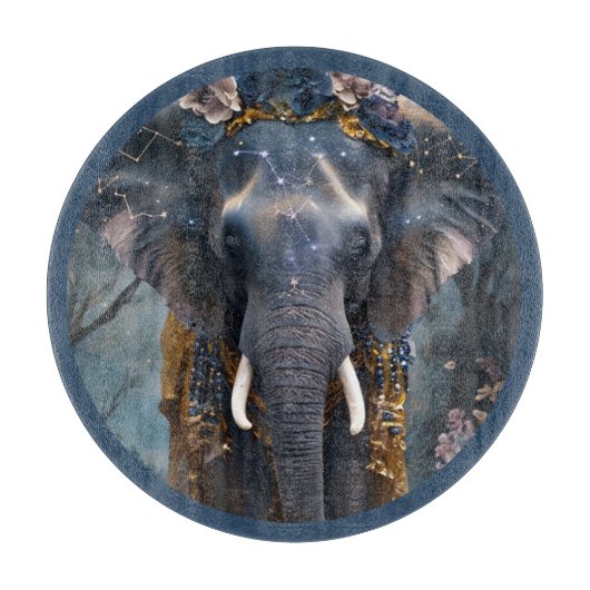 bloeiende olifant snijplank (Voorkant)