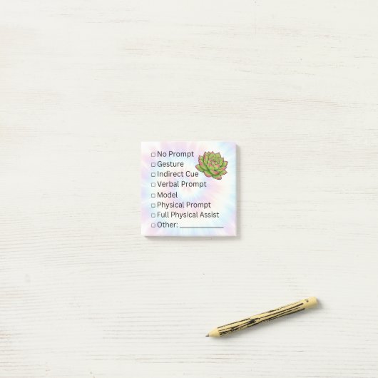 Bloeiende onafhankelijkheid: snelle checklist post-it® notes (Op bureau)