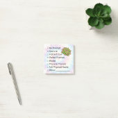 Bloeiende onafhankelijkheid: snelle checklist post-it® notes (Kantoor)