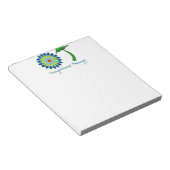 Bloeiende OT letters Notitieblok (Schuin)