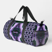 Bloeiende Paarse Allium Abstract gepersonaliseerd Plunjezak (Rechterhoek)