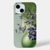  bloeiende paarse bloemen in een paasei Case-Mate iPhone case (Achterkant)