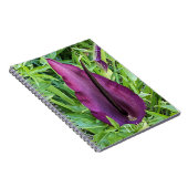 Bloeiende Paarse Dragon Lily Floral Notitieboek (Rechterzijde)