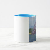 bloeiende paarse mok (Midden)