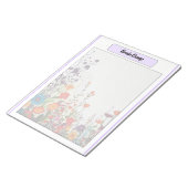 Bloeiende Paarse Tuin_ Brain Dump Notitieblok (Schuin)