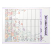 Bloeiende Paarse tuin _ Intervention Assessment Notitieblok (Voorkant)